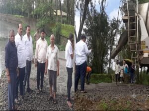 वाकसईत इंद्रायणी नदीकाठी नव्याने गणेश विसर्जन घाटाची निर्मिती; ग्रामस्थांसाठीही ठरणार उपयुक्त..